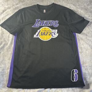 Lebron James Los Angeles Lakers NBA Unk #6 Tshirt Adult Large L Black Men